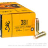 500 Rounds of .38 Spl Ammo by Browning - 130gr FMJ - Image 3