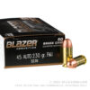 50 Rounds of .45 ACP Ammo by Blazer Brass - 230gr FMJ - Image 4