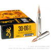 20 Rounds of 30-06 Springfield Ammo by Browning BXS Copper Expansion - 180gr Polymer Tipped - Image 3