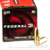100 Rounds of .45 ACP Ammo by Federal - 230gr FMJ - Image 2