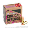 25 Rounds of 9mm Ammo by Hornady Critical Defense Lite- 100gr FTX - Image 4