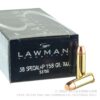 50 Rounds of .38 Spl +P Ammo by Speer Lawman - 158gr TMJ - Image 4