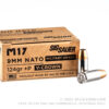 20 Rounds of 9mm +P Ammo by Sig Sauer Elite M17 - 124gr V-Crown JHP - Image 4