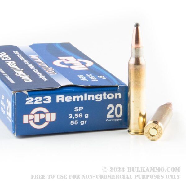 20 Rounds of .223 Ammo by Prvi Partizan - 55gr SP - Image 2