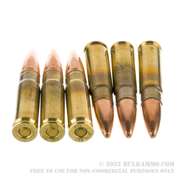 200 Rounds of .300 AAC Blackout Ammo by Winchester USA - 125gr Open Tip - Image 2
