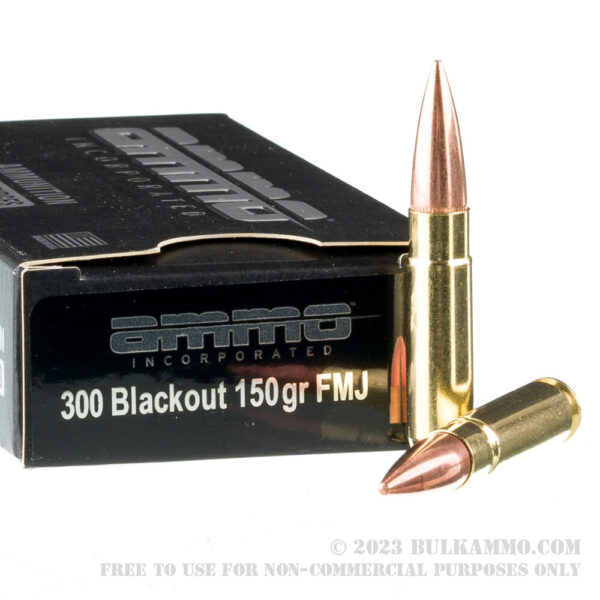 500 Rounds of .300 AAC Blackout Ammo by Ammo Inc. - 150gr FMJ - Image 4