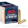 50 Rounds of .22 WMR Ammo by CCI Maxi-Mag - 40gr JHP - Image 3