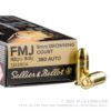 1000 Rounds of .380 ACP Ammo by Sellier & Bellot - 92gr FMJ - Image 4