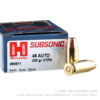 200 Rounds of .45 ACP Ammo by Hornady Subsonic - 230gr JHP - Image 4