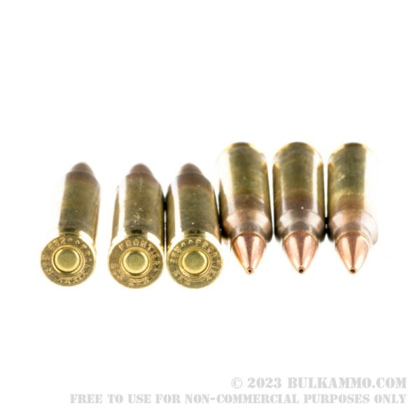 20 Rounds of .223 Ammo by Hornady Frontier - 55gr HP Match - Image 3