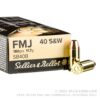 50 Rounds of .40 S&W Ammo by Sellier & Bellot - 180gr FMJ - Image 5