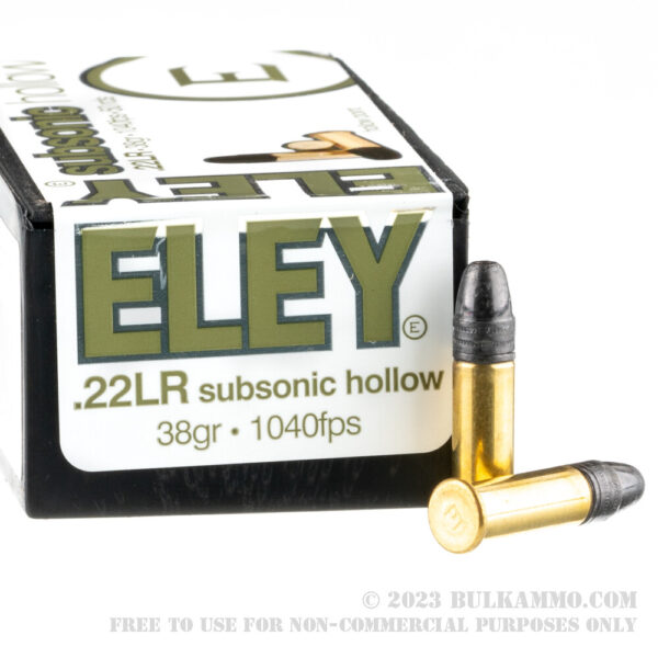 50 Rounds of .22 LR Ammo by Eley Subsonic - 38gr HP - Image 3