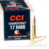 50 Rounds of .17HMR Ammo by CCI - 20gr JSP - Image 3