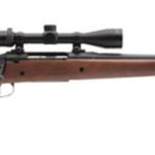 Savage Axis II XP Hardwood, 22-250 Remington, 22" Barrel, Black Color, Brown Hardwood Stock, Accutrigger, 4Rd, Detachable Box Magazine