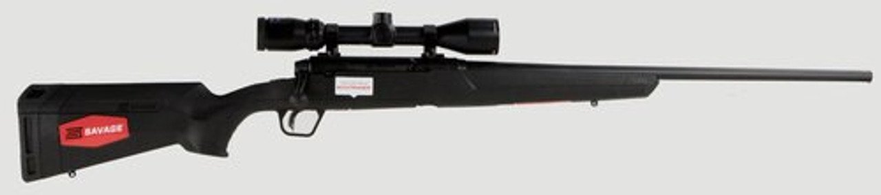Savage Axis II XP 22-250 Remington, With 3X9X40 Scope, 22" Barrel,, , Synthetic, Black, 4 rd