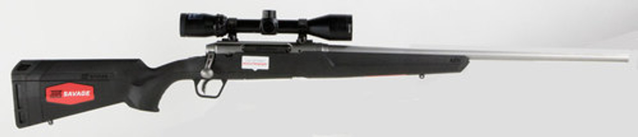 Savage Axis II XP 223 Rem, With 3X9X40 Scope, 22" Barrel, Stainless Steel,, , Synthetic, Black, 4 rd