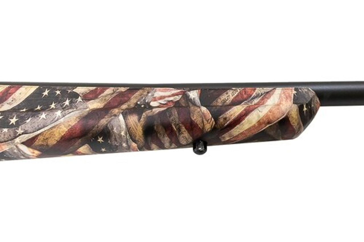 Savage AXIS II 6.5 Creedmoor, 22" Barrel, American Flag Synthetic Stock, 4rd - Image 2