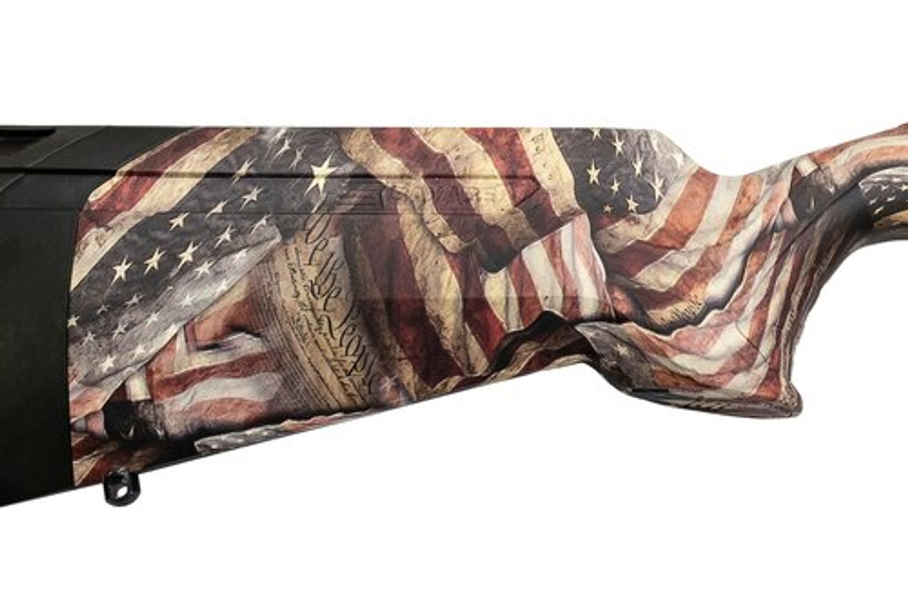 Savage AXIS II 6.5 Creedmoor, 22" Barrel, American Flag Synthetic Stock, 4rd - Image 3