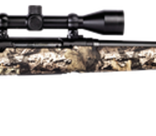 Savage Axis XP Camo, 350 Legend, 18" Barrel, Black Color, Mossy Oak Break-Up Country Polymer Stock, Weaver 3-9x40 Scope, 4Rd, Detachable Box Magazine