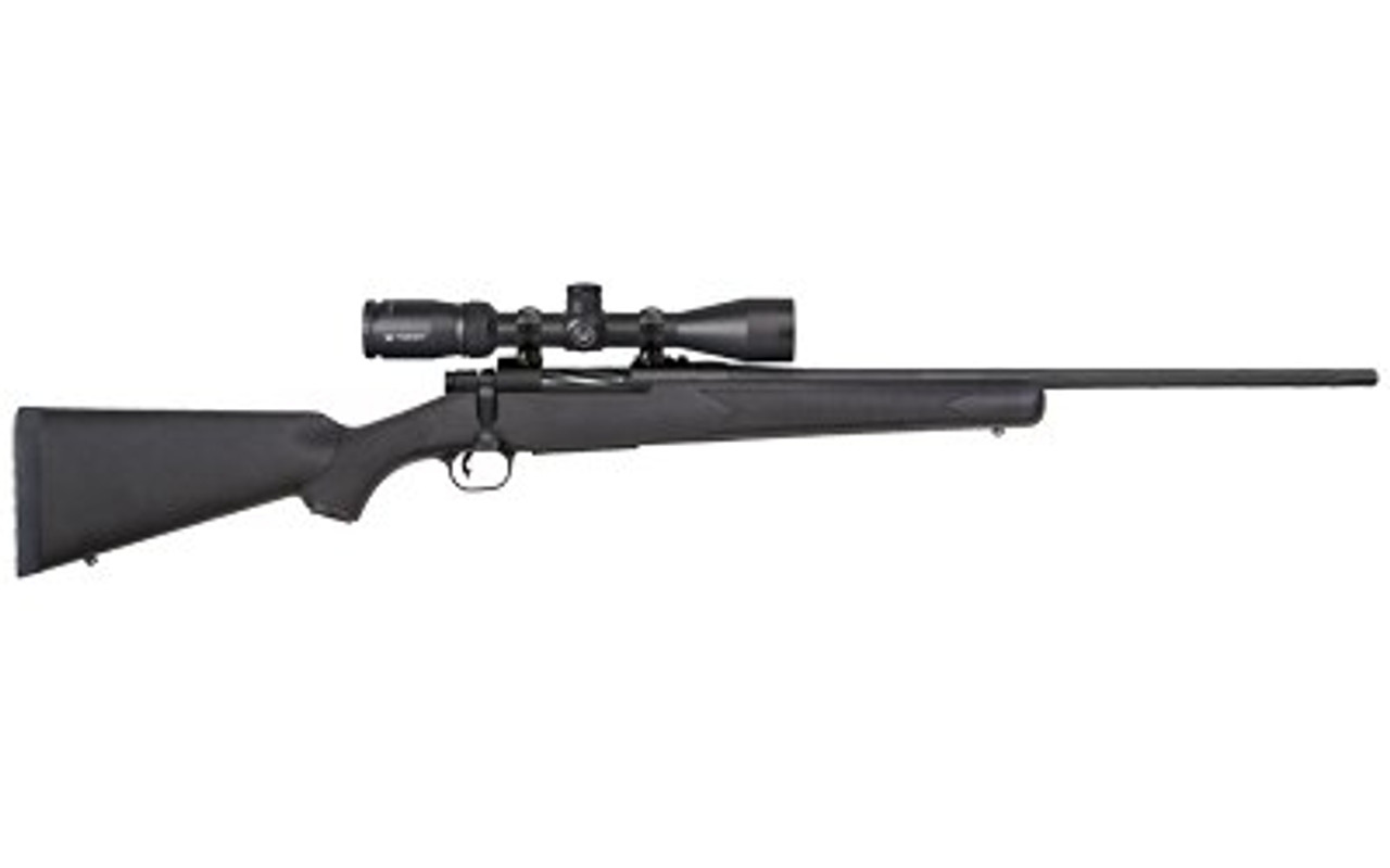 Mossberg Patriot .22-250 Rem, 22" Barrel, 3-9x40mm Vortex Crossfire II, Black Stock, Blued, 5rd