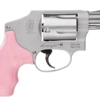 Smith & Wesson 642 Airweight 38 Special 1.87" Barrel, Pink Grip, Stainless Finish, 5 Rd
