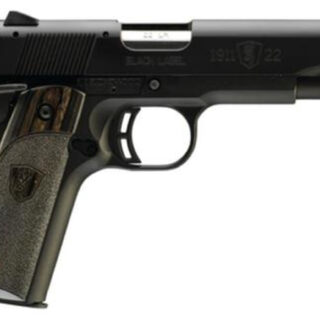 Browning 1911-22 A1 Black Label Laminate 22LR 4.25" Barrel Composite Frame Black Laminated Grips 10 Rd Mag