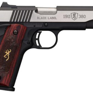 Browning Black Label Medallion Pro 1911, .380 ACP, 4.25", 8rd, Rosewood Grips
