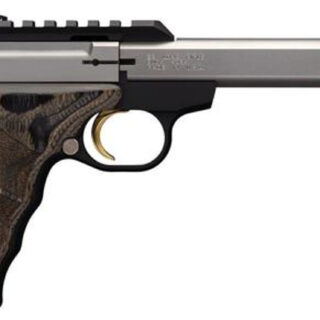 Browning Buck Mark Plus .22 LR, 5.5" Barrel, UDX Wood Grip, Stainless, 10rd