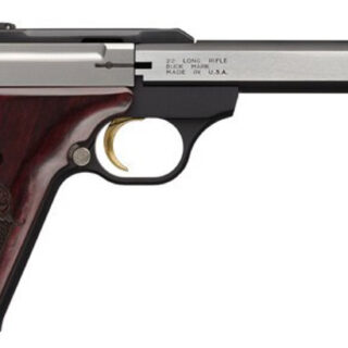Browning Buck Mark, Medallion Rosewood 22 LR, 9.5" Barrel, Aluminum Frame, Stainless Finish, Rosewood Grip, 10Rd