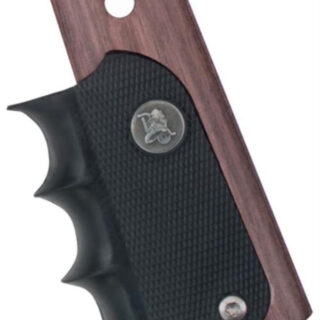 Lyman American Legend Grip for 1911 Pistols Charcoal Silvertone Laminate Finish