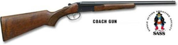 Stoeger Coach Gun SxS, A-Grade Satin Walnut, Blue 12 Ga, 20