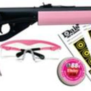 Daisy Pink Model 1998 Fun Kit .177 Caliber Bb Rifle, Pink Shooting Glasses & Tin Of Bb's Plus Paper Targets