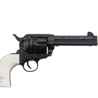 Traditions 1873 Liberty 45LC 4.75" 6rd White PVC Grips Blued