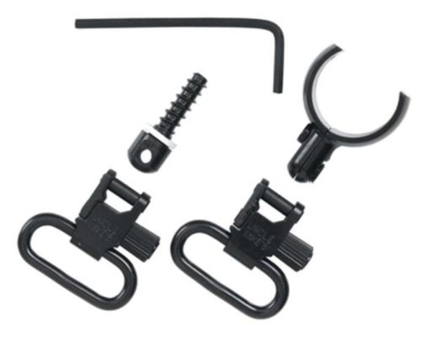 Uncle Mike's 1" Black Quick Detach Sling Swivels 115 SG-1