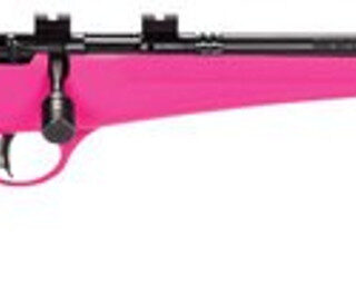 Savage Rascal FV-SR Youth Action Rifle, 22 LR, 16.125" Barrel, Pink Stock