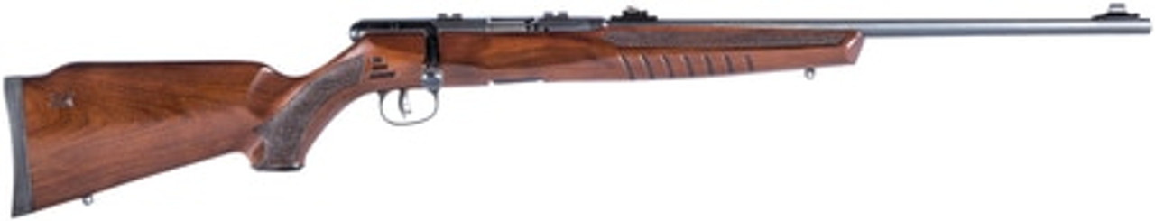 Savage B22 G 22 LR, 21" Barrel, Walnut Stock Black, 10rd