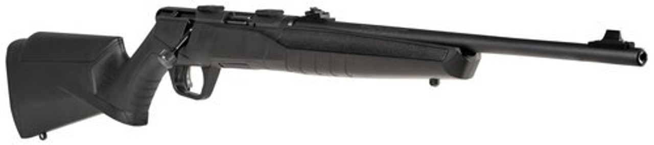 Savage B22 Magnum F Compact .22 WMR, 18" Barrel, Synthetic Black Stock, Blued, 10rd - Image 3