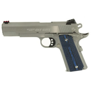 Colt Series 70 Competition SS 45 ACP, 5" Match Barrel, Novak Sights, G-10 Blue Grips, 8rd Mag