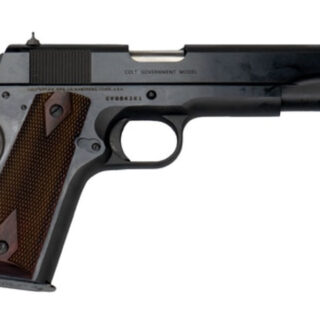 Colt 1911 Government. 45 ACP, 5" Barrel, 7rd Mag, Rosewood Grip, Blued