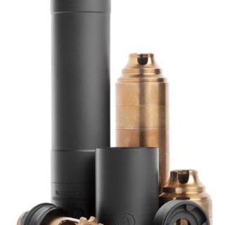 Rugged Suppressors Obsidian 45 with ADAPT Modular Technology, Pistol Suppressor, .45 ACP, Includes .578X28 Piston, Aluminium Tube, 17-4 PH Baffles, Black Cerakote Finish