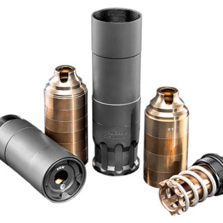 Rugged Suppressors Obsidian 9 with ADAPT Modular Technology, Pistol Suppressor, 9mm, Includes 1/2X28 Piston, Aluminium Tube, 17-4 PH Baffles, Black Cerakote Finish