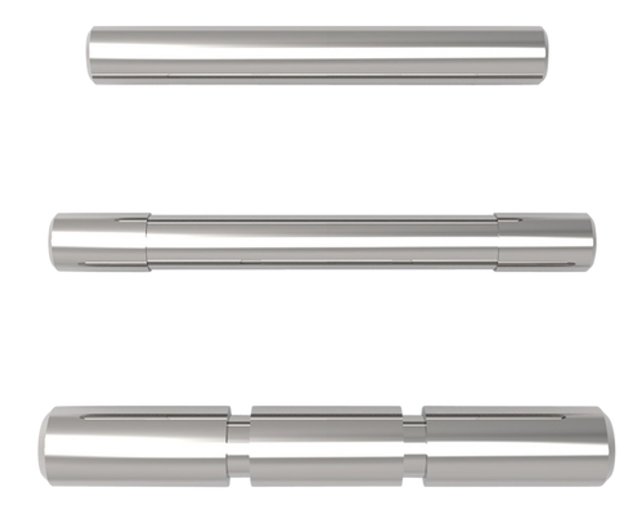 Cross Armory 3 Pin Set Compatible with Glock Gen1-3 Steel Sliver