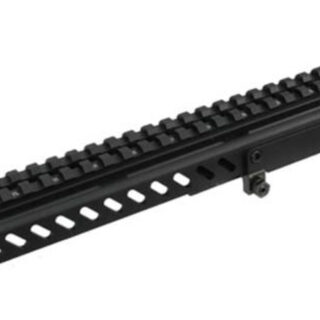 Leapers, Inc. - UTG Receiver Cover Mount, Fits SKS, with 22 Slots and Shell Deflector, Black