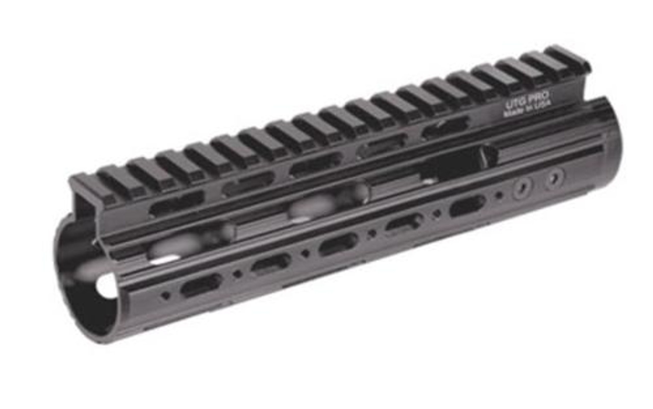 Leapers, Inc. - UTG Rail System, 7", Carbine Length, Super Slim Free Floating Handguard, Single Extended Top Rail, Black