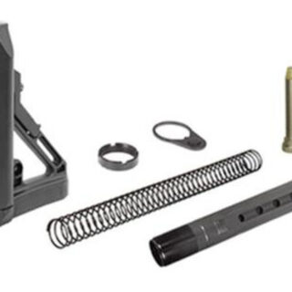 Leapers, Inc. - UTG Model 4 Combat Ops S1, Stock Kit, 6-Position Mil-Spec Stock Assembly, includes Extension Tube, Buffer, Buffer Spring, Tear-drop Ring and Castle Nut, Black
