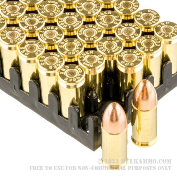 1000 Rounds of 9mm Ammo by Magtech - 124gr FMJ - Image 3