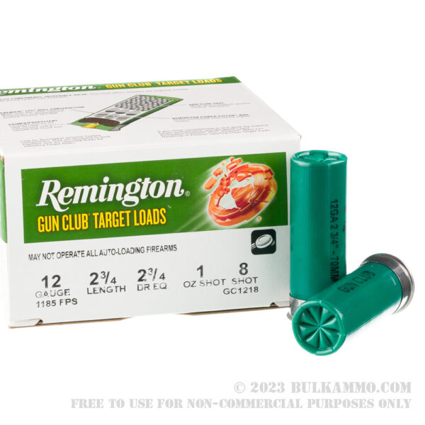 25 Rounds of 12ga Ammo by Remington - 1 ounce #8 shot - Image 2