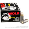 50 Rounds of 9mm Ammo by Wolf Performance - 115gr FMJ - Image 3