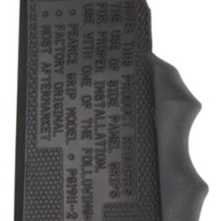 Pearce Grip 1911 Finger Groove Insert 1911-Style Compact Black Rubber