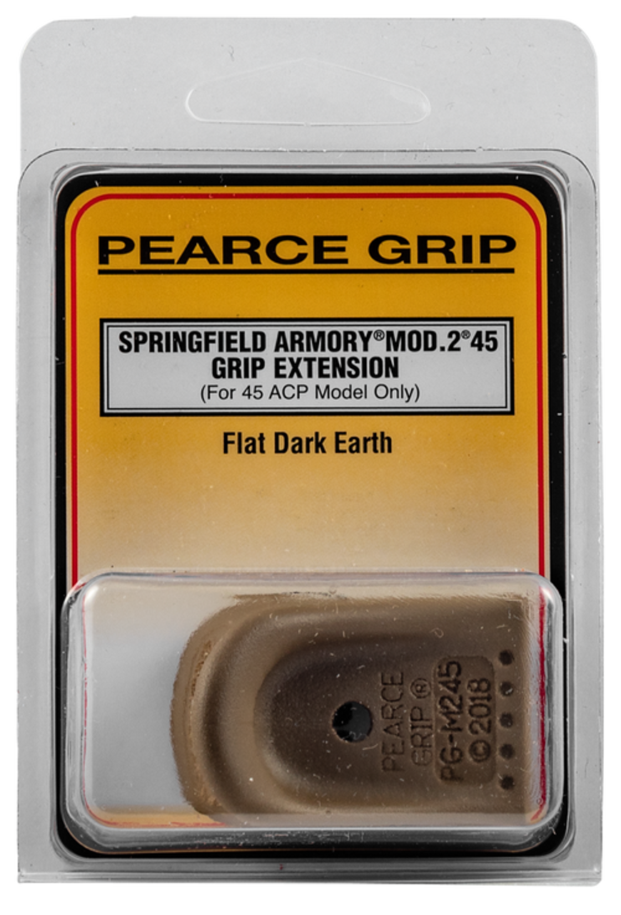 Pearce Grip Springfield Armory XD Grip Extension Springfield XD Textured Polymer, Flat Dark Earth